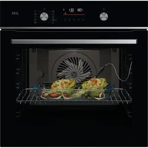 Built-in oven AEG OS6CB531AB with circular heating element 71l black