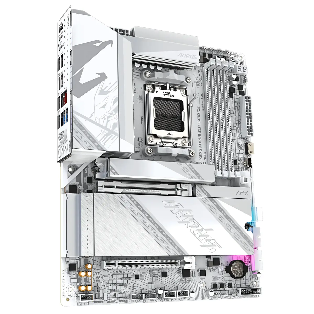 Mātesplate GIGABYTE X870 AORUS ELITE X3D ICE Photo 3