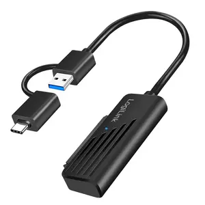 LogiLink AU0062 SATA Adapter USB Type-C Male Black 0.2m