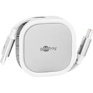 USB-C cable WENTRONIC 77425, self-retracting, 15W, robust design