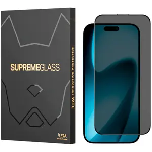 Tempered Glass Screen Protector iLera DeLuxe Incognito for iPhone 17 ILINDL17 — Scratch Resistant