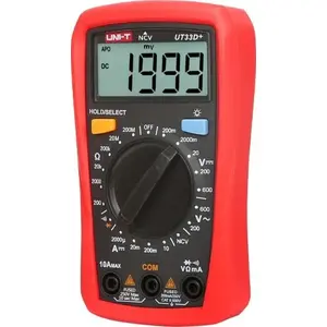Digital Multimeter Unit UT33D+ — AC/DC Voltage Measurement, handheld test instrument