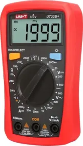 Digital Multimeter Unit UT33D+ — AC/DC Voltage Measurement, handheld test instrument