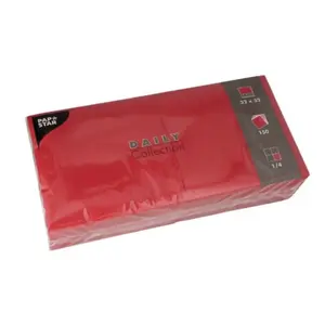 Салфетка Papstar 89641 150 шт Бордо Текстиль Квадрат 320x320 мм