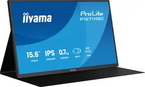 Компьютерный монитор iiyama ProLite P1671HSC-B1 15.6 дюймов Full HD 1920 x 1080 LED IPS Mini HDMI USB-C встроенные динамики черный