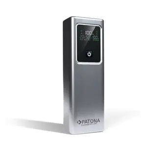 Portatīvais power bank PATONA 4237 — 20000 mAh, Li-ion, 2× USB-C, 1× USB-A, 100W + 18W izvadi, uzlādē līdz 3 ierīcēm