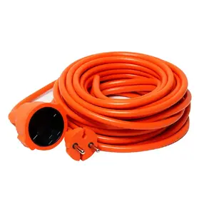 Extension cord VERTEX PZO10M2x1.0mm — 10 m, 2-core 1.0 mm², Type E plug/socket, IP44, 230 V 6 A
