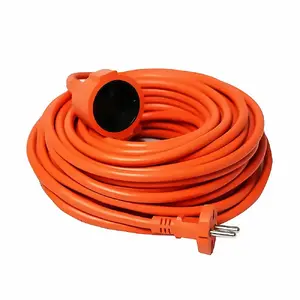 Extension cord reel VERTEX PZO20M2x1.0mm, 20 m, 2x1.0 mm², Type E plug, IP44, 230 V 6 A