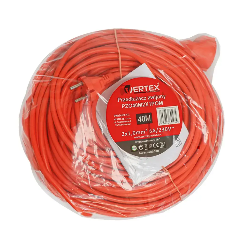 Pagarinātājs VERTEX PZO40M2x1.0mm — 40 m, 2×1,0 mm² Photo 3