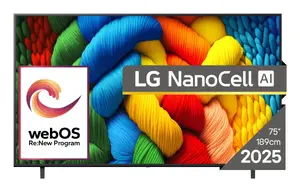 Телевизор LG NanoCell AI NANO80 75NANO80A3B 75" 4K Ultra HD Smart Wi-Fi Черный