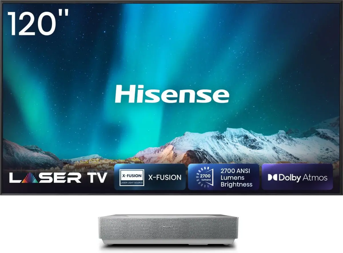 Hisense 120L5ND ultratālsatuvinājuma lāzera projektora televizors