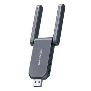 USB‑адаптер MERCUSYS MA37BEH — High Gain Wi‑Fi 7 (BE6500), совместимость USB‑C/USB‑A