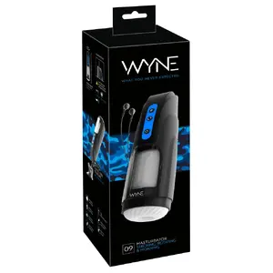 Masturbator WYNE Masturbator 09 — rotating & stroking sleeve, rechargeable, suction cup, insertion depth 13 cm, inner Ø 2.3 cm (stretchable)