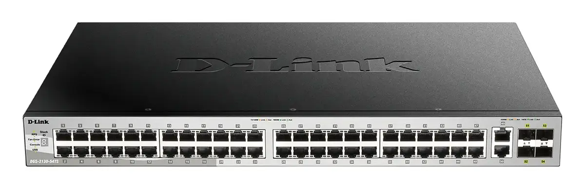 Pārvaldāms L3 slēdzis D-Link DGS-3130-54TS/E 48