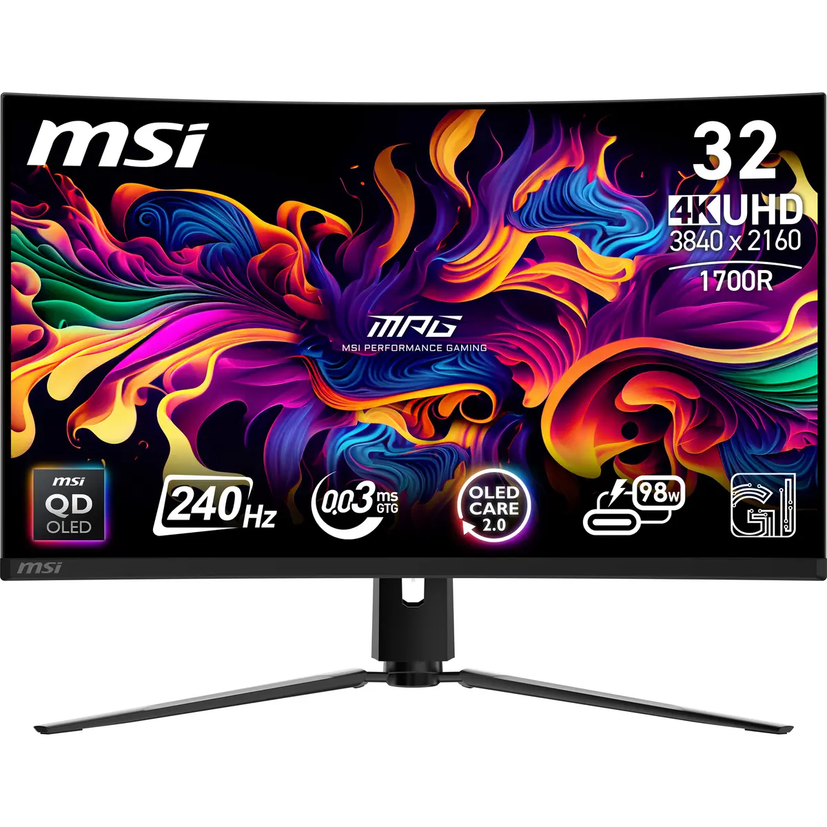 MSI MPG 321CURXDE QD-OLED datora monitors