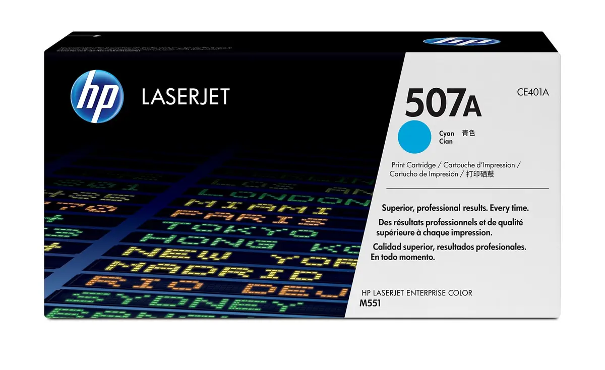 HP 507A Cyan oriģinālais lāzerprintera toneris