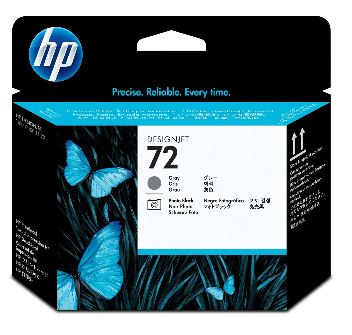 HP 72 pelēkā un foto melnā