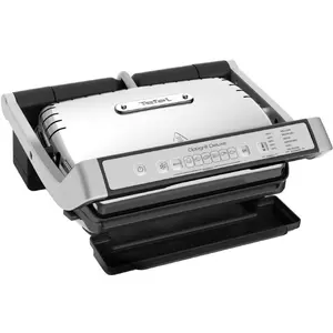 Kontaktgrils Tefal GC707D 2000W Melns Nerūsējošais tērauds Taisnstūra