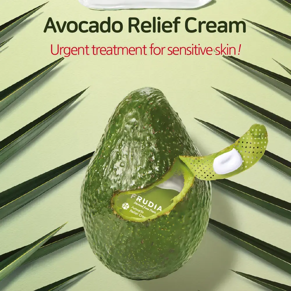 Крем для лица день и ночь FRUDIA Avocado Relief Cream Mini Photo 3