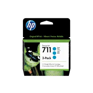 Картридж HP 711 3-pack Cyan