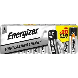 Батарейки AA Energizer Everyday DP20, щелочные AA, упаковка 20 шт.