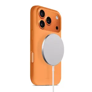 Protective MagSafe case Crong for iPhone 17 Pro — orange