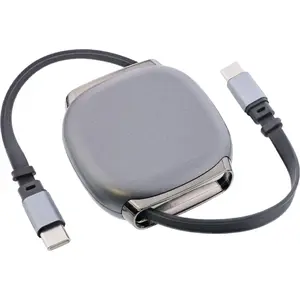 USB-C cable InLine 35850, 100W power delivery, 0.80 m, black/grey