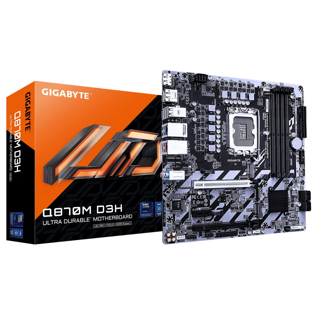 GIGABYTE Q870M D3H Micro ATX Mātesplate
