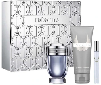 Gift Set Rabanne Invictus (EDT 100ml, EDT 10ml, shower gel 100ml)