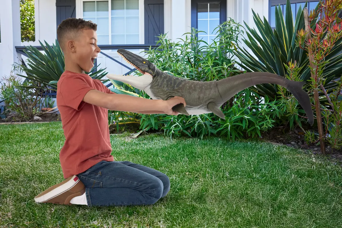 Rīcības figūra Mattel Jurassic World Rebirth Super Colossal Mosasaurus Photo 2
