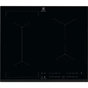 Electrolux EIV634 melna iebūvējamā indukcijas plīts virsma 60 cm 4 zonas skārienvadība