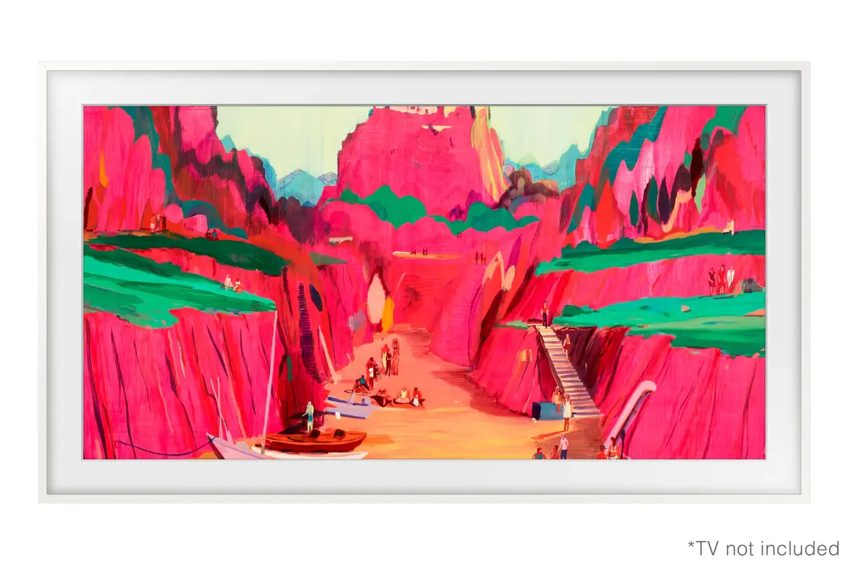 Frame Samsung 85” Customisable Frame White Bezel Photo 2