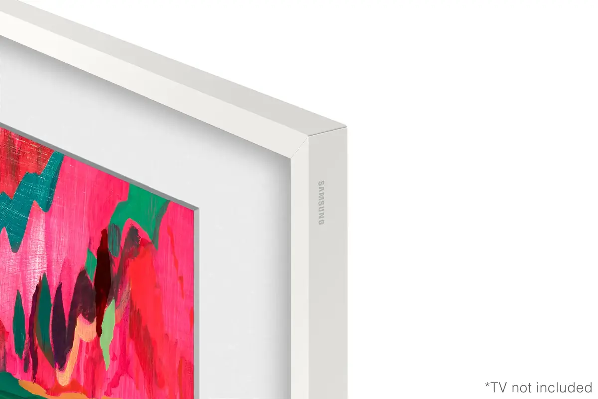 Frame Samsung 85” Customisable Frame White Bezel Photo 5