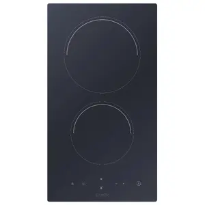 Built-in Cooktop Candy Timeless CDH30 Black 28.8 cm Ceramic 2 zones