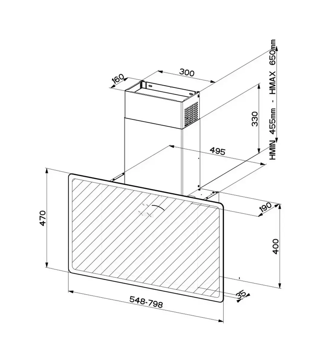 Вытяжка Faber V-AIR FLAT KL A80 Photo 3