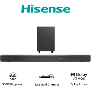 Soundbar Hisense AX3120G 3.1.2 channels 360W RMS