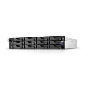 NAS Asustor AS6512RD Rack 2U with Intel Atom C3538, 8GB DDR4, 12-bay, 4xRJ-45, 4xUSB 3.2, PCIe x8, 350W dual PSU
