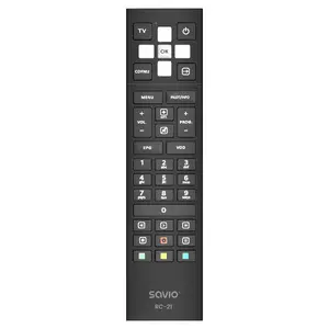 Remote control SAVIO RC-21 for TV set-top box, IR wireless, 36 buttons, range 10 m, black