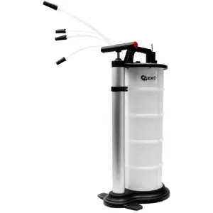 Oil suction pump GEKO 9L manual capacity, portable hand-operated fluid extractor