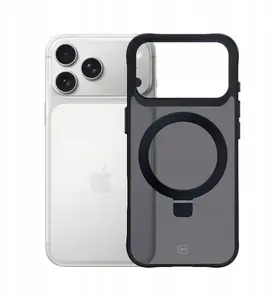 Чехол 3MK для Apple iPhone 17 Pro Max — Smoke Mag&Stand с магнитным креплением и подставкой