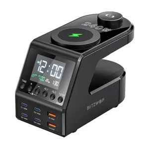 Будильник BlitzWolf BW-FW10 с 2×USB-A и 4×USB-C портами