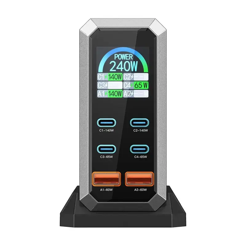 BlitzWolf BW-S31 сетевой зарядный 2×USB-A 4×USB-C PD 240W Photo 4