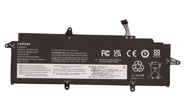 2-Power klēpjdatora akumulators Lenovo ThinkPad X13