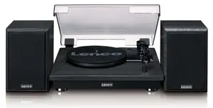 Проигрыватель винила Lenco LS-100BK ременной привод, USB, черный