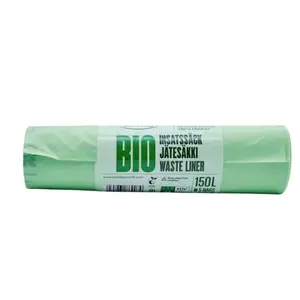 Компостируемые мусорные мешки BioBag 125/150 л 5 шт/рулон 35 мкм 75×115 см зелёные