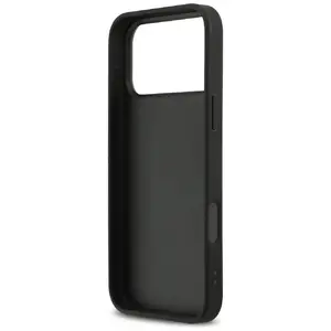 Vāciņš iPhone 17 Pro Max DKNY Repeat Texture Pattern Tonal Stripe — melns
