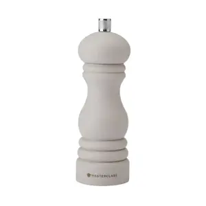 Salt or Pepper Mill Masterclass H17cm Latte Plastic — 17 cm manual grinder, plastic body