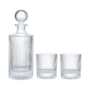 Glass carafe and 2 glass set 750 ml carafe + 2 × 270 ml Bar Craft GB40BCDECSETRIB
