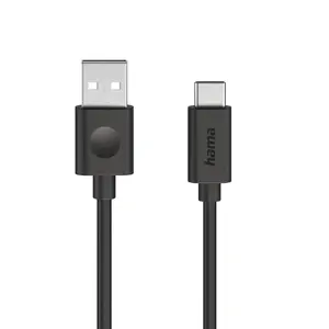 USB cable Hama 00086447 USB 2.0 1.2 m USB A USB C Black