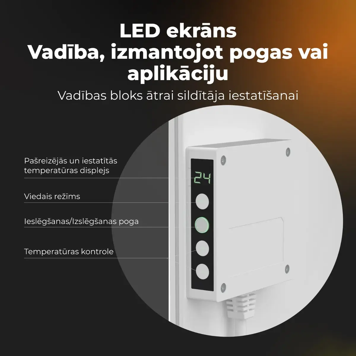 Infrared Convection Heater AENO Premium Eco Smart Quadro Photo 15